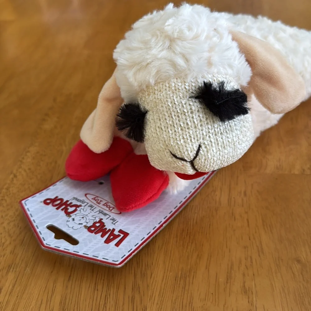 ✋NWT Lamb Chop Dog Toy Squeeze Squeak Pet